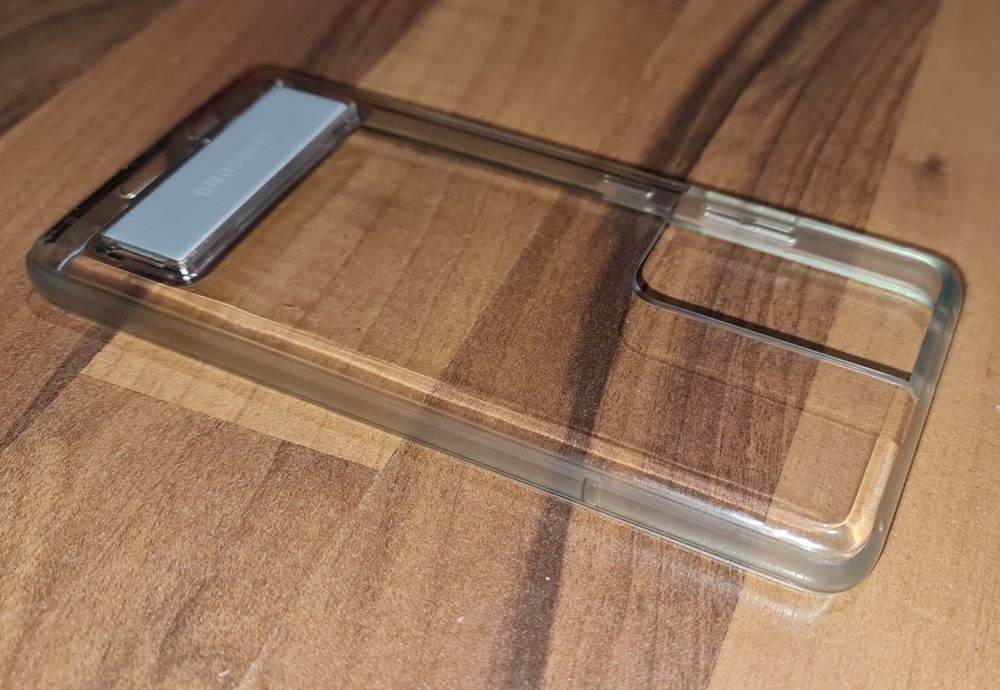 Husa originala Samsung Clear Standing Cover Galaxy S21 Ultra 5G G998