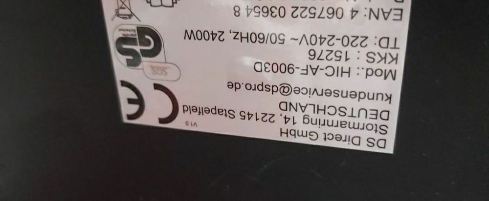 Friptoza cu aer cald cu 2 compartimente 2 x 3.5 l ecran tactil noua pret 350 de lei