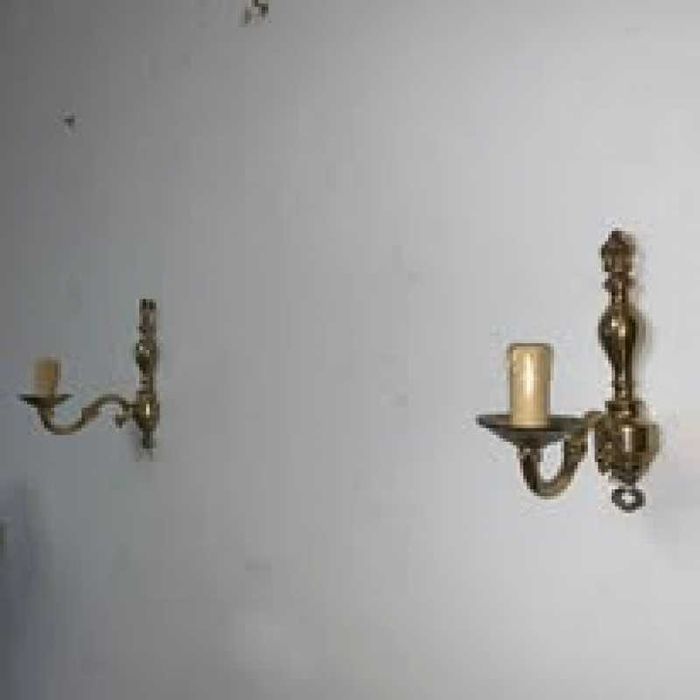Set de 2 aplice de perete din bronz