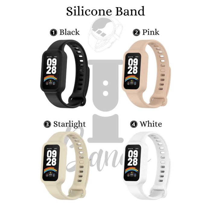 Силиконова каишка за Xiaomi Smart Band 9 active / Redmi Smart Band 3