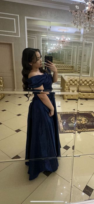 Вечерние платье темно синие