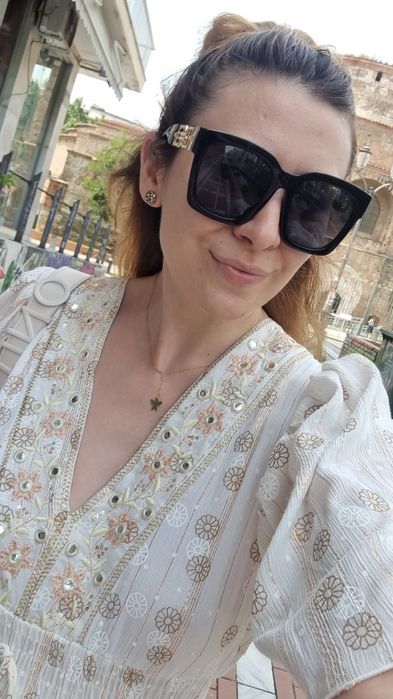 Rochie alba stil grecesc