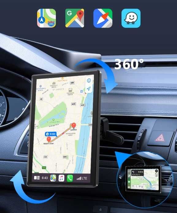 Универсална 8-инчова мултимедия Android с въртящ се екран