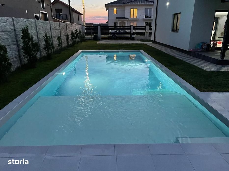 Casa premium cu piscina, panouri solare si teren de 520 mp – Giarmata