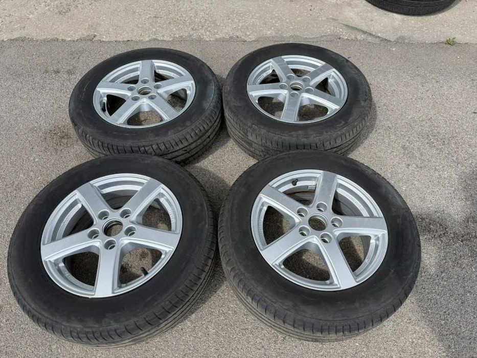 4 бр. Летни гуми 195/65 R15 с алуминиеви джанти 5x112 Audi VW Seat Skoda