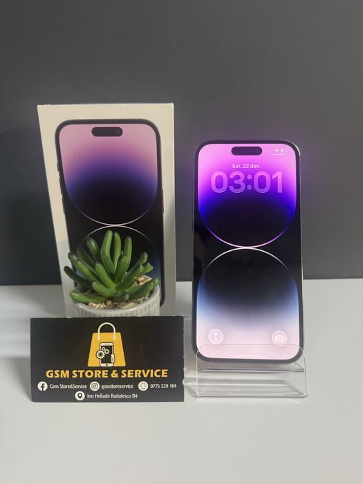 Iphone 14 Pro 256Gb Deep Purpule Bat 100% Garantie Gsm Store&Service