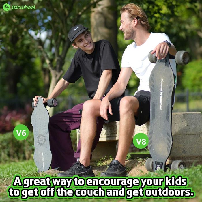Skateboard electric isinwheel V6 adulti