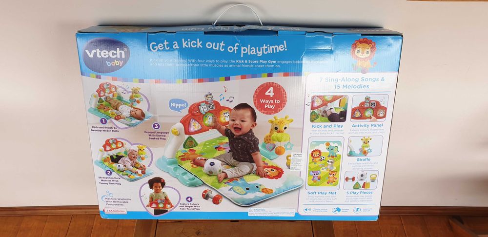 Бебешка активна гимнастика Vtech Kick & Score Play Gym - музикална