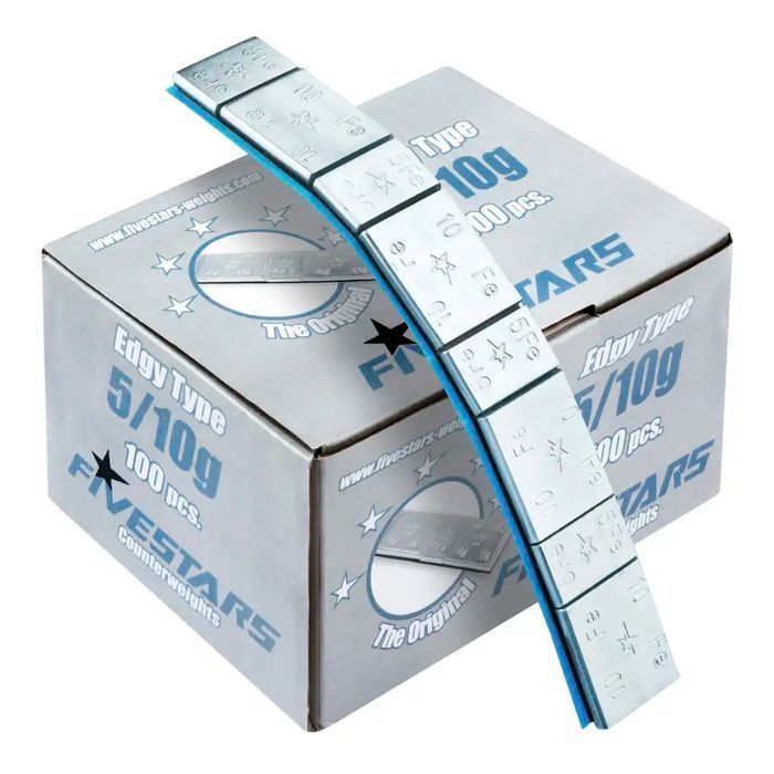 Cutie contragreutati autoadezive 5/10 grame - 100 fasii five star- 8 b