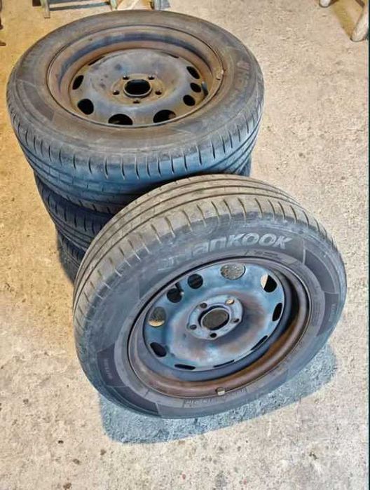 Set 4 roti Opel Astra H 195/65 R15 Hankook vara, jante tabla 5x110
