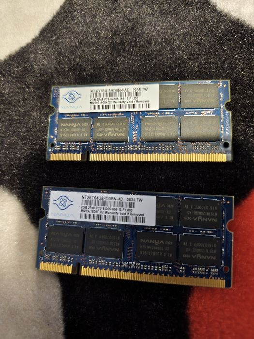 Kit RAM laptop 4GB (2x2GB) DDR2 800MHz Nanya