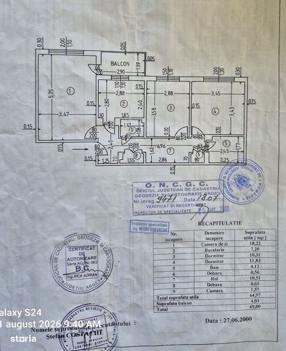 Apartament 3 camere, Trivale, str. Trivale, conf.1, decomandat