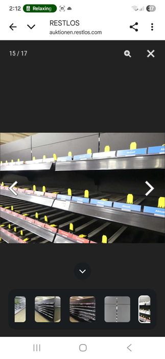 Structură de rafturi comercială