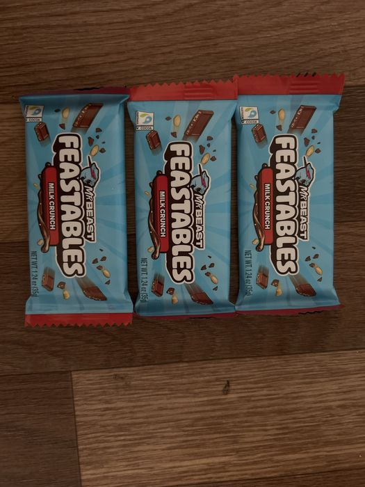 продам шоколад Feastables, 1 плитка=1к