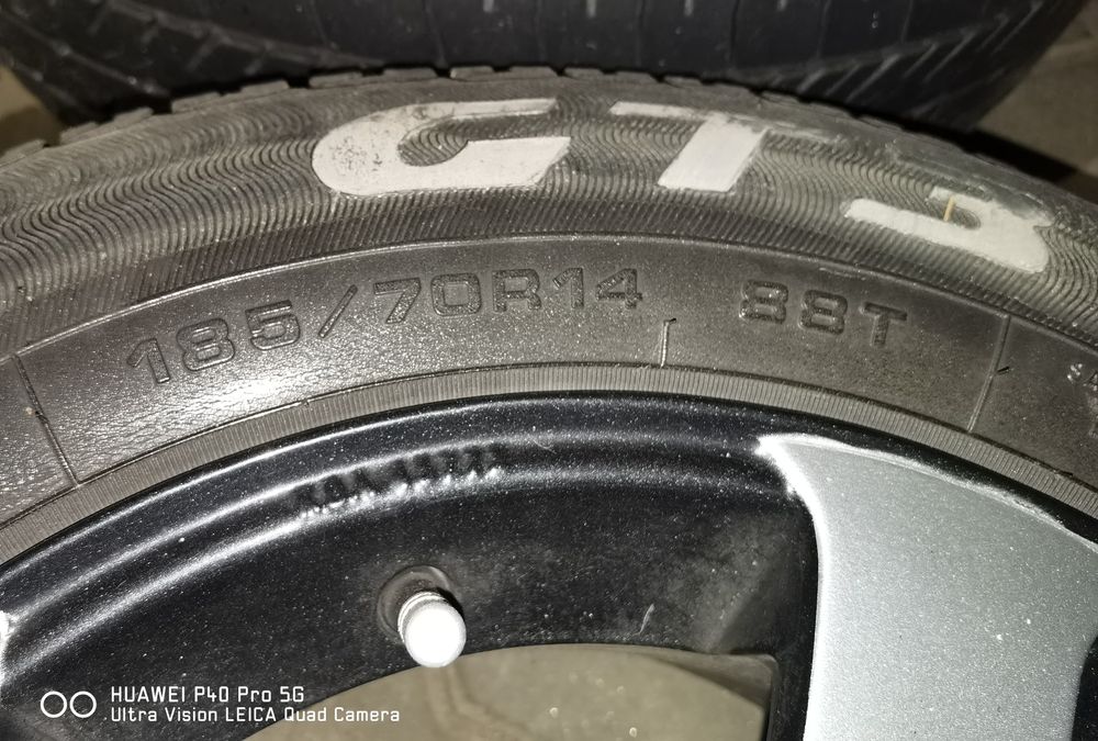 Jante 4x100 R14 +anvelope vară(ori schimb pe R15)