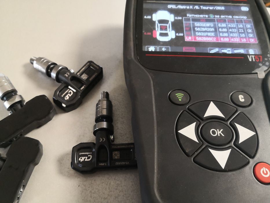 Опел opel tpms датчици за вентили работещи сензори 4 броя