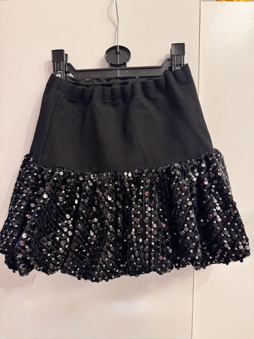Set de ocazie, Zara, fusta cu paiete si body cu accesoriu