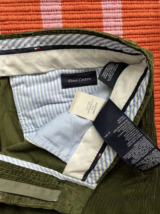 Pantaloni Tomi Hilfiger  velur verde marimea M barbati