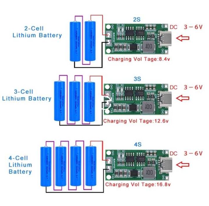 Модуль зарядки лития