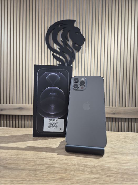 iPhone 12 Pro Max 256gb Graphite Neverlocked Bat 100% Orig/Garantie