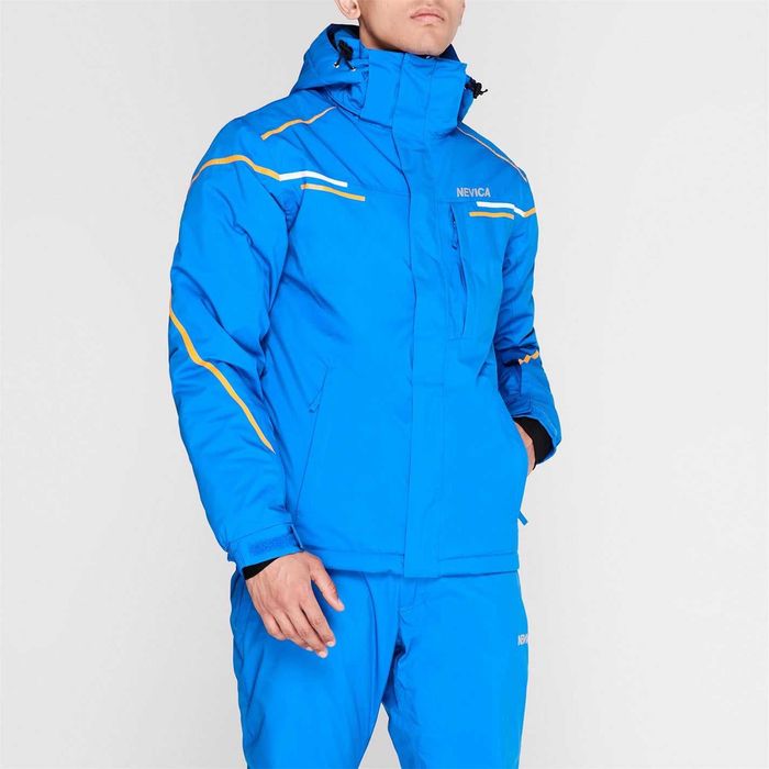 Geaca Ski Snowboard Nevica Meribel Albastru 5k Barbati (S)