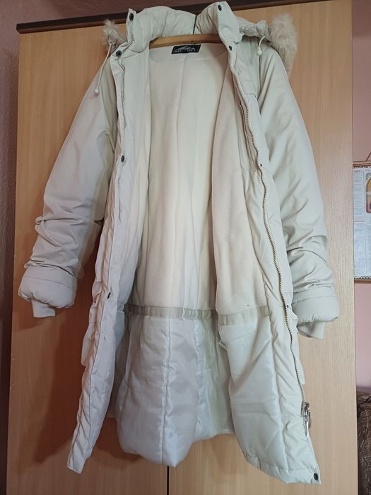 Vand geaca de femei, lunga și groasa XXL