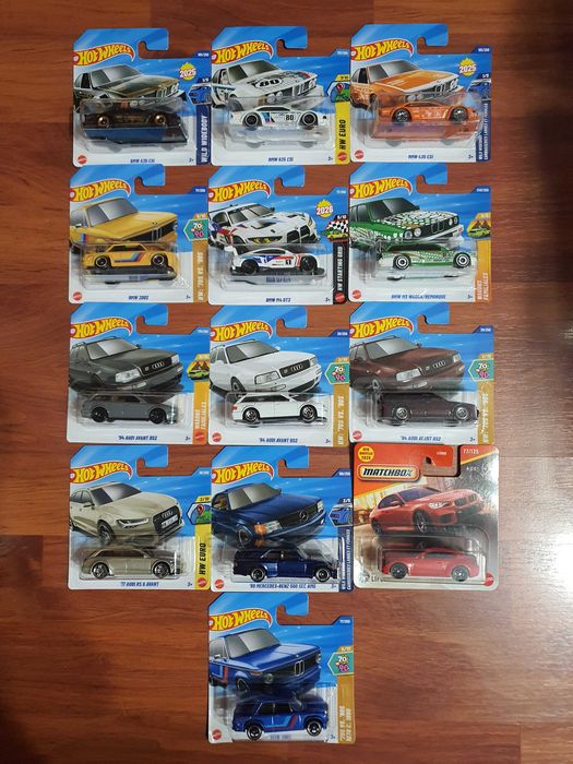 Hot Wheels-BMW Honda Nissan,Porsche,Mazda,Audi,Mercedes