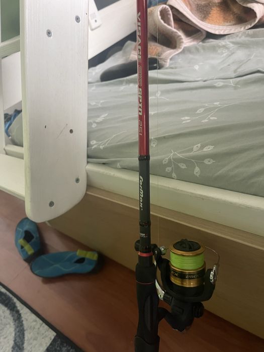 Въдица visage air spin 251 + макара shimano fx- за морски риболов