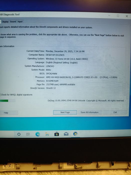 Lenovo Ideapad AMD A9 RAM 8gb SSD 120gb bateria tine 14" portabil