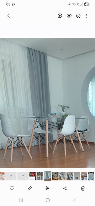 Masa de sticla dreptunghiulara,fixa termorezistentă 120x70