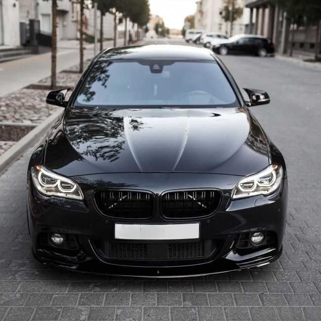 Grile Duble Nari Bara Fata M Style BMW F10 F11, Negru Lucios , M5 Look