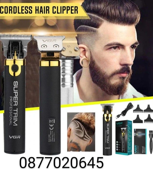 Професионална Безжична Машинка Тример за Подстригване оформяне VGR-082