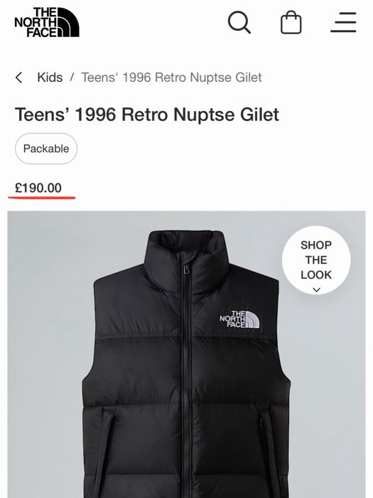 THE NORTH FACE - teen/unisex