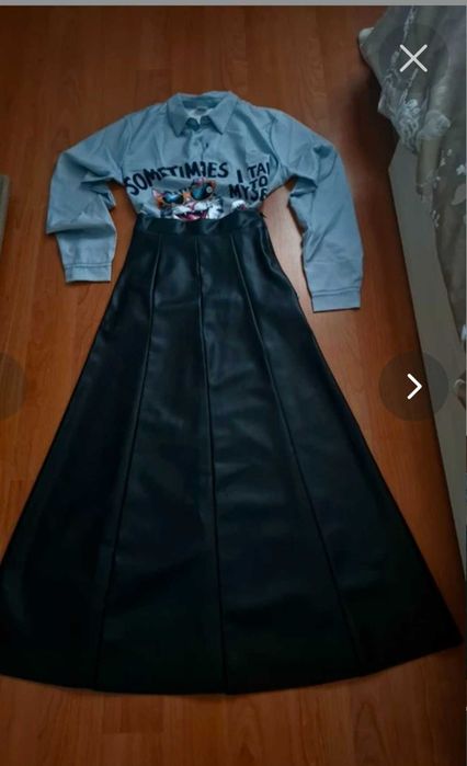 Fustă imitație piele xs