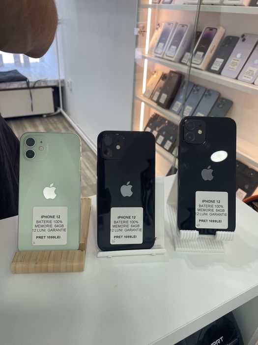 MAGAZIN : iPhone 12 , 64GB, 100%, GARANTIE