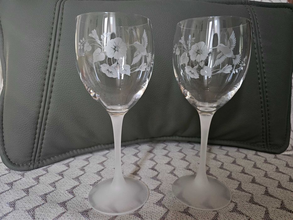 Сватбени чаши с колибри 2 бр