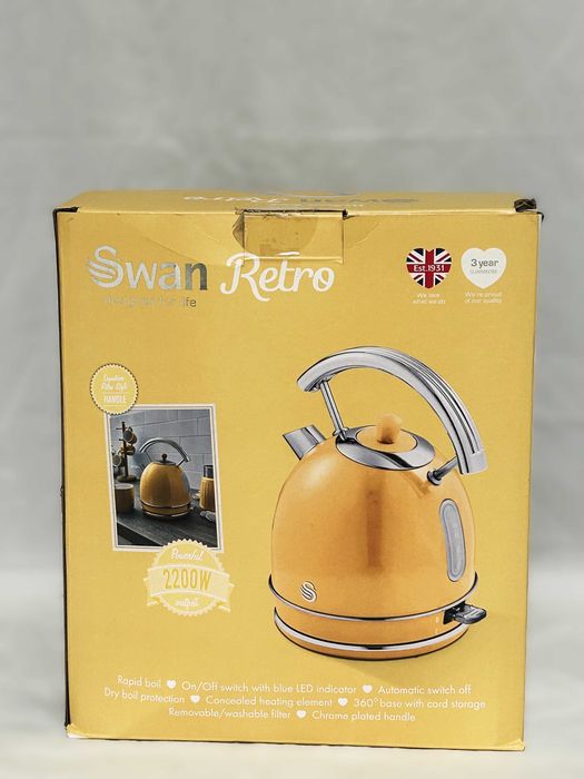 Ретро Кана Swan Retro 2200W (1.8L) – Винтидж бижу за твоята кухня!