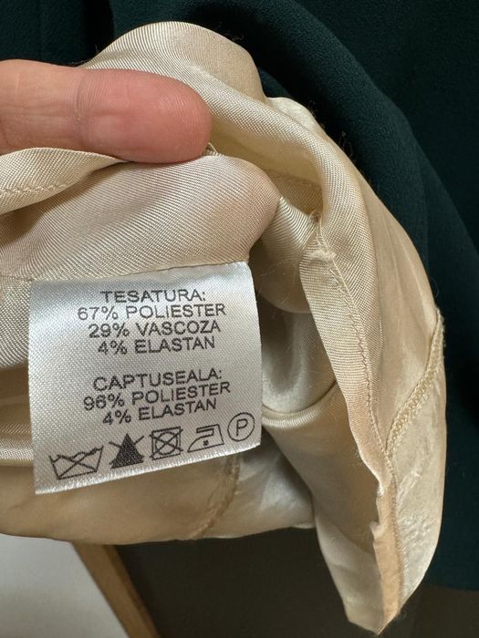 Rochie din stofă de culoare verde, mărimea 40, stare excelentă, ASHA