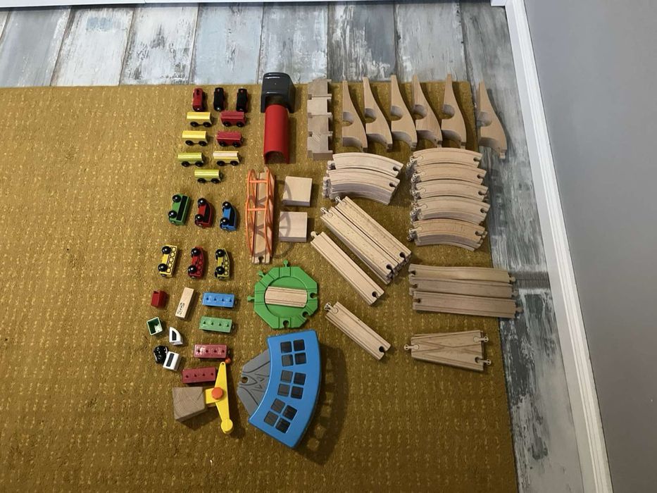 Дървен влак  LILLABO от икеа