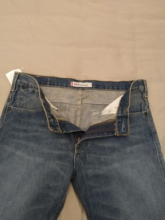 Levis новые синие мужские джинсы, модель 506, размер 34, 100% хлопок