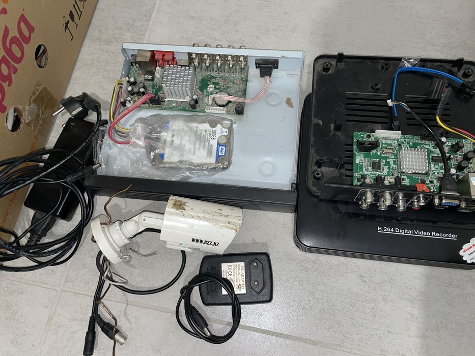 Видеорегистратор гибридный полный комплект,  системы видеонаблюдения