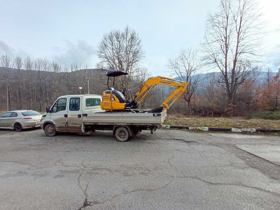 Услуги с мини багер и самосвал