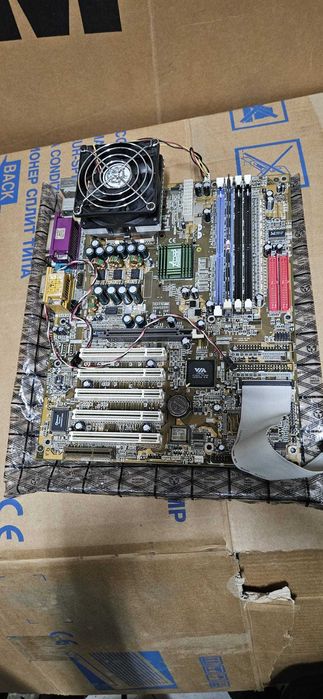 Kit Placa Baza Vintage Socket A (PGA462) +Proc+Ram 1Gb
