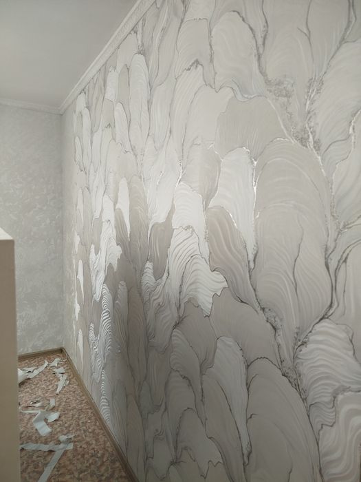 Поклейка обоев рулон 7000т