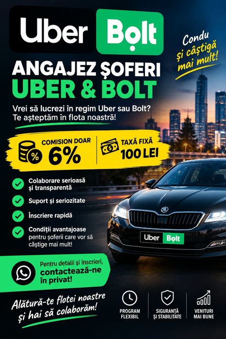 Flota Uber/Bolt 6%
