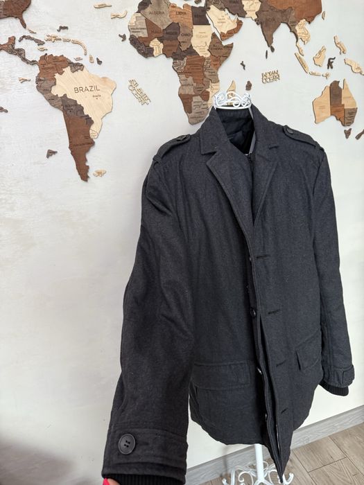 Xxl мъжко вълнено палто ххл 2xl