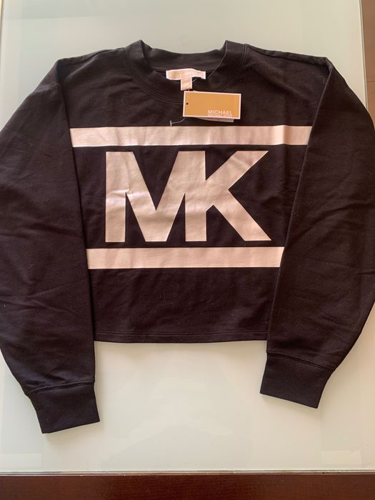 MICHAEL KORS women`s crew sweatshirt Pullover big MK Logo