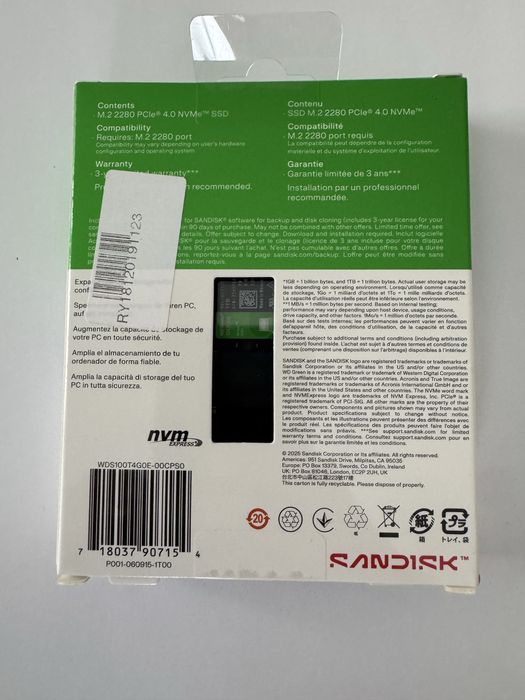 SSD WD Green SN3000 PCI Express 4.0 x4 M.2 2280