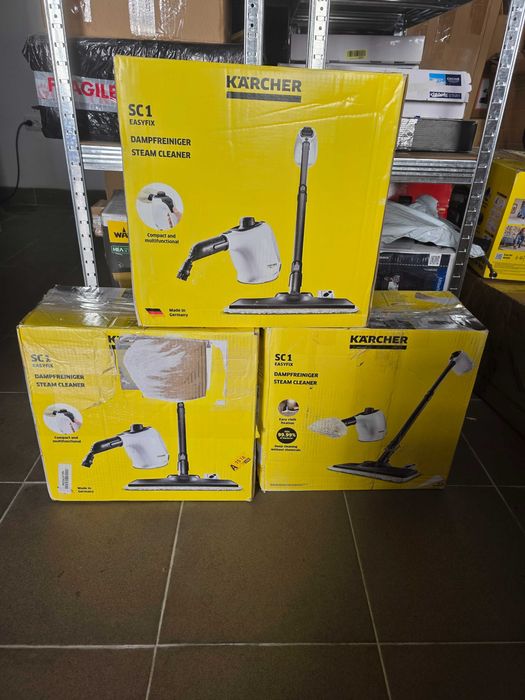 Aparat de curățat cu abur Kärcher SC 1 EasyFix, Presiune abur: 3 bari, Timp de încălzire: 3 minute, Putere: 1.200 W