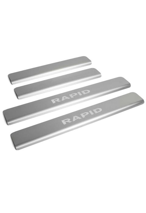 Накладки на порог Шкода Рапид